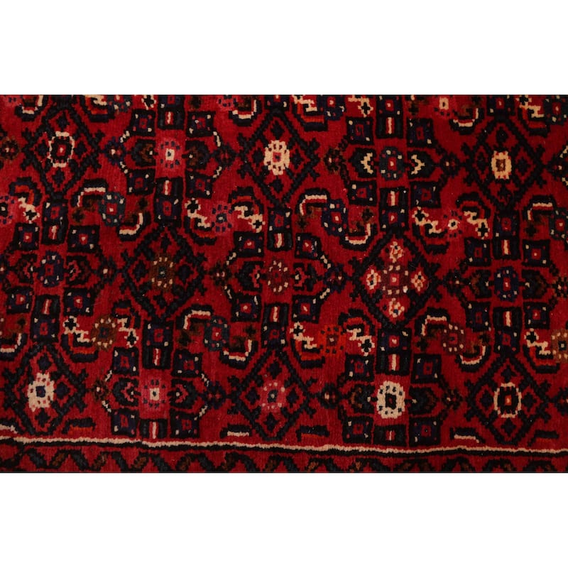 ECARPETGALLERY Hand-knotted Andelz Red Wool Rug - 2'8 x 16'3