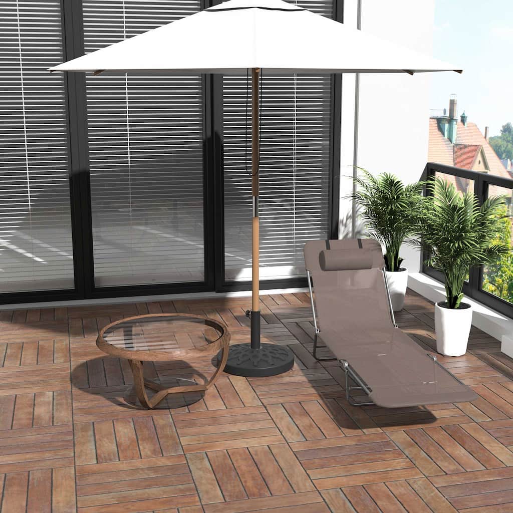 Sunbed Folding Recliner with Headrest