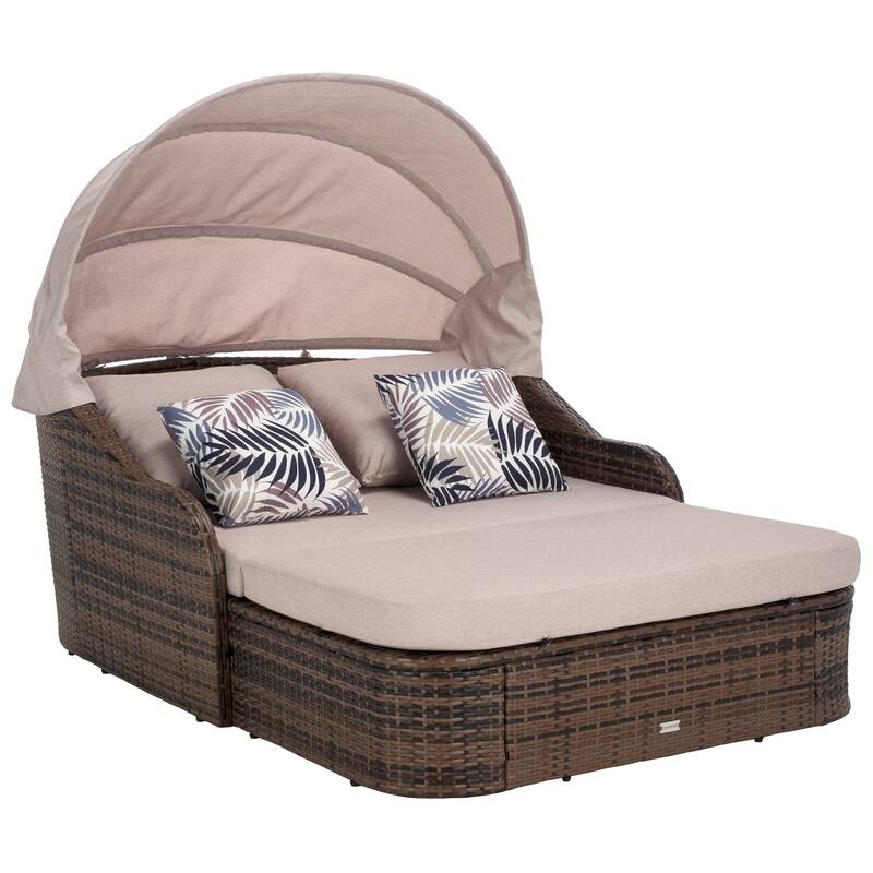 SAFAVIEH Outdoor Living Baloo Daybed - 80"W x 52"D x 50"H
