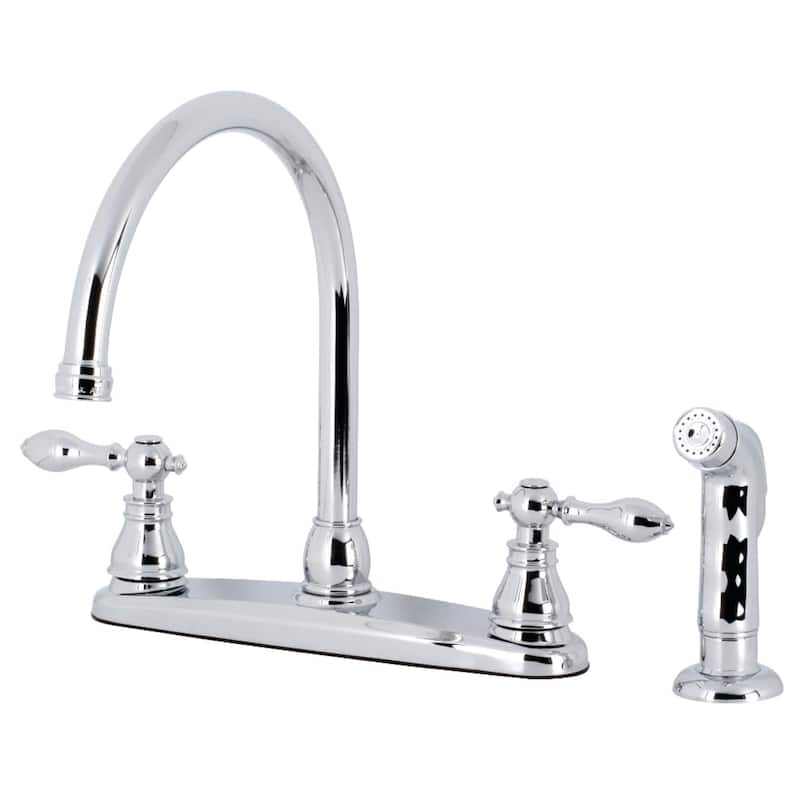Kingston Brass American Classic 1.8 GPM Centerset Kitchen Faucet �