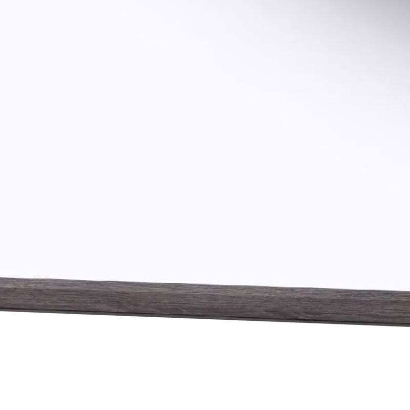 Dresser Mirror, Foil Gray Solid Wood, 35x39 Broad Frame Design - Foil Gray