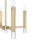 preview thumbnail 9 of 9, Hunter Sunjai 4-Light Pendant - Entry, Bedroom, Kitchen - Candle, Geometric, Glam, Contemporary