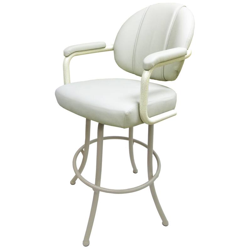Extra Tall Swivel Metal Bar Stool 34" - M-70 - 34 inch Seat - Beige - Beige
