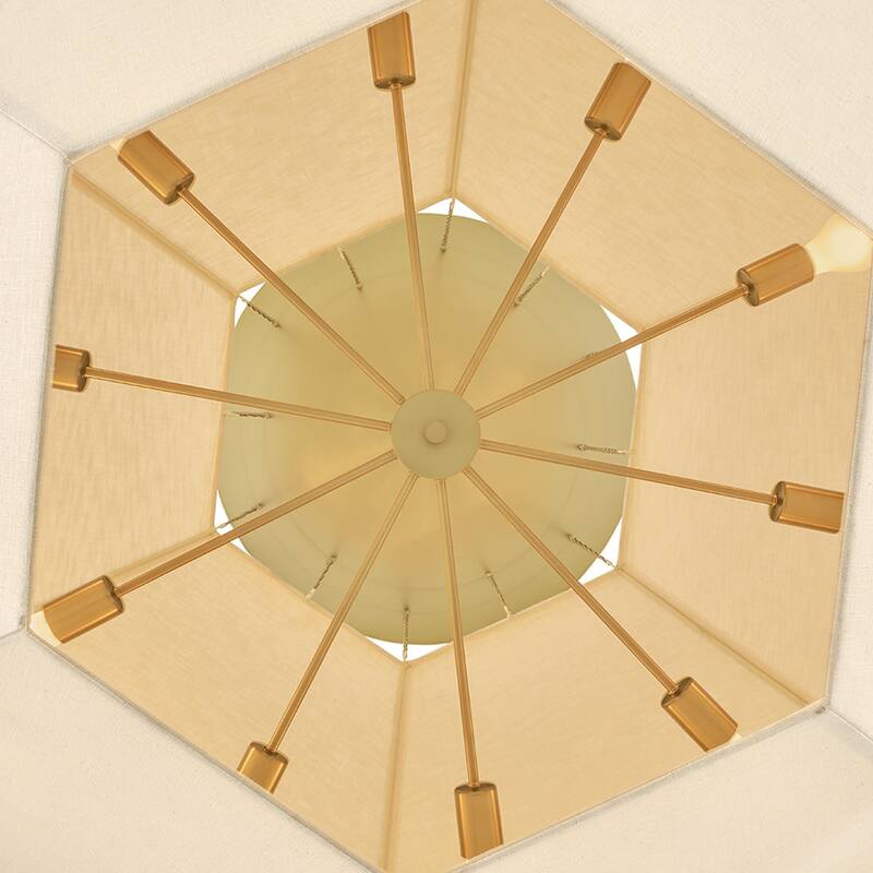 Hinkley Lighting 47498 Lyla 10 Light 51" Wide Drum Chandelier with