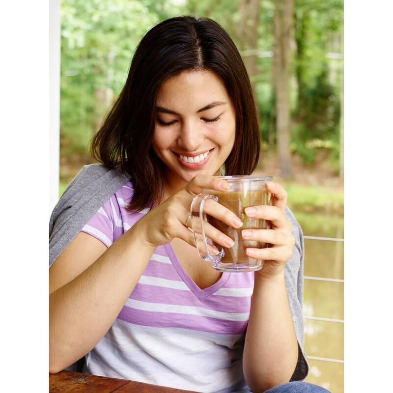 Tervis Clear & Colorful Tabletop Made in USA Double Walled Insulated Travel Tumbler, Clear - 16oz Mug
