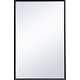 preview thumbnail 1 of 9, Elegant Lighting Eternity 28" x 18" Rectangular Flat Metal Framed Black