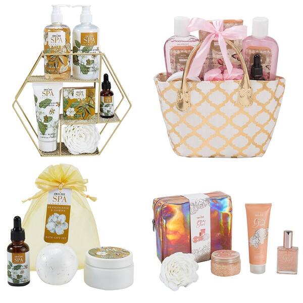 Draizee Set of 4 Spa Basket undefined British Rose, Princess Flower