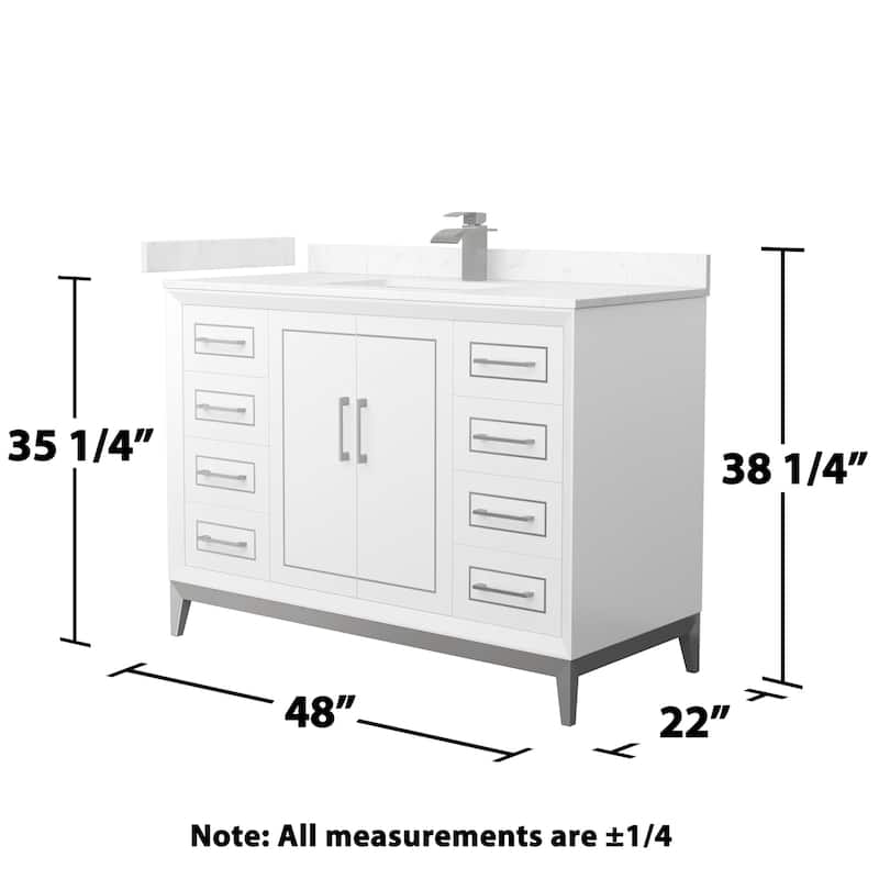 Wyndham Collection WCH515148S-VCA-UNSMXX Marlena 48" Free Standing