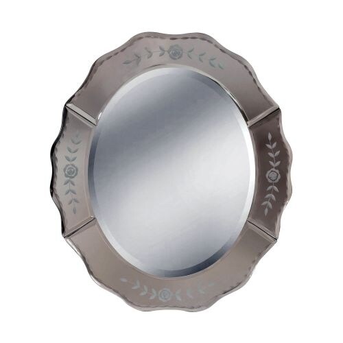 Mirror Masters MG3441 Lemont 12" Oval Mirror with Decorative Frame