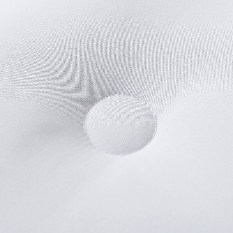 Royal Velvet Button Stitch Stain Restistant Mattress Pad - White