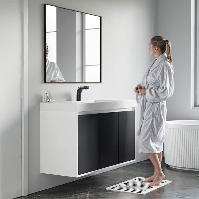 Kennan 48" Single Bathroom Vanity Set with Rectangle Legs