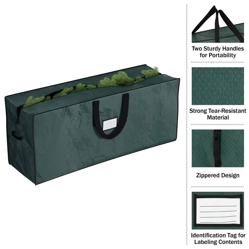 Christmas Tree Storage Bag-Fits up to 7.5 Foot Artificial Trees by Elf Stor (Green)