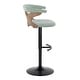 preview thumbnail 119 of 141, Carson Carrington Viby Adjustable Bar Stool with Rounded T Footrest (Set of 2)