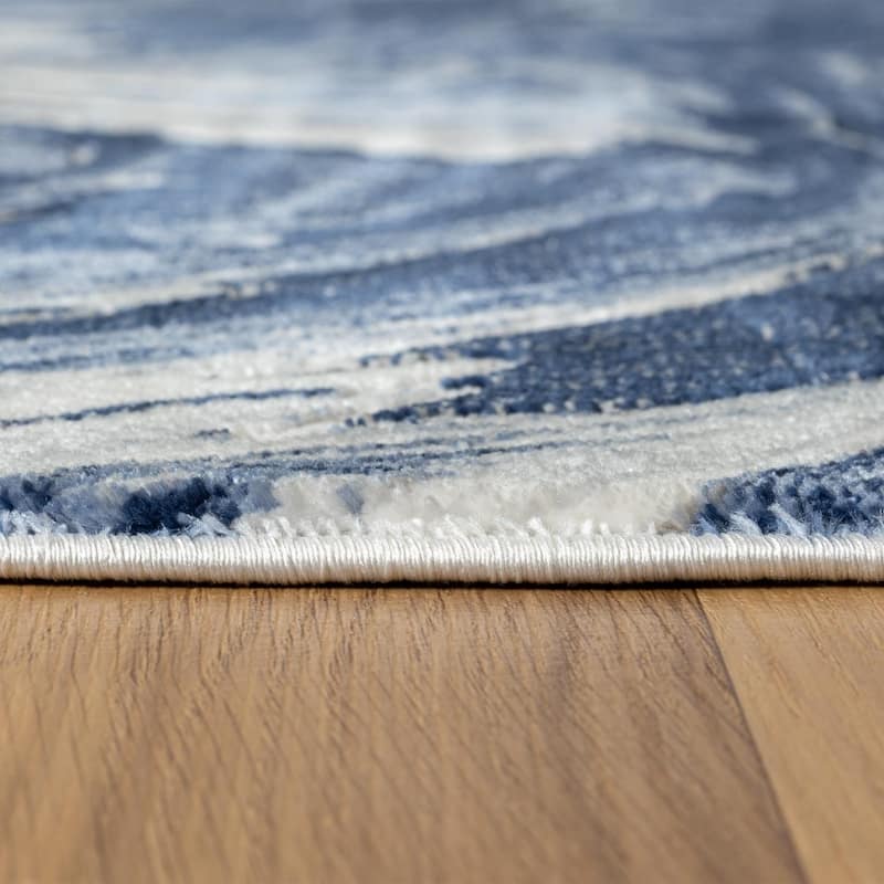 Luxe Weavers Marble Abstract Clouds Swirl Area Rug