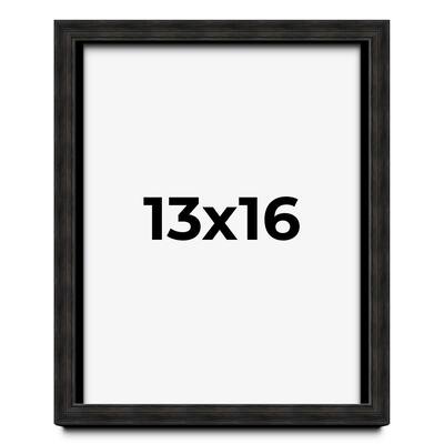 13x16 Shadow Box Black Rustic Barnwood Display Frame | 1.125 Inch