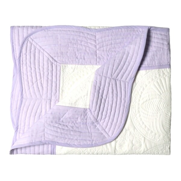 purple crib comforter