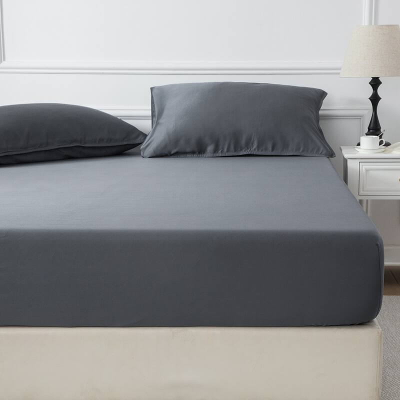 Luxury 100% Rayon from Bamboo 300 Thread Count Deep Pocket Sheet Set, Soft, Silky, All-Season Comfort