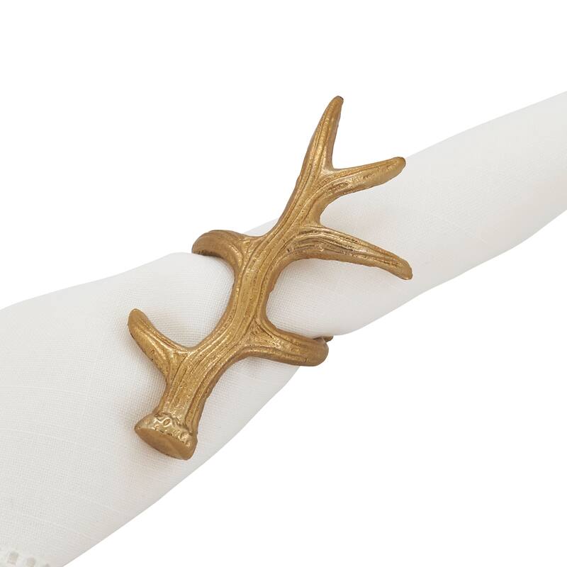Antler Design Napkin Rings (Set of 4)