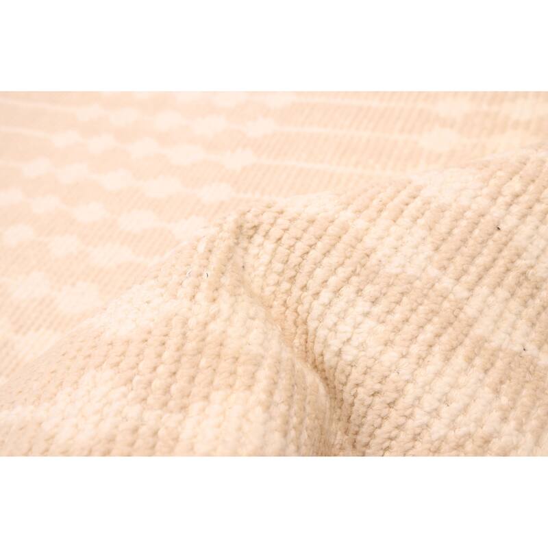 ECARPETGALLERY Hand-knotted Tangier Beige Wool Rug - 5'3 x 7'10