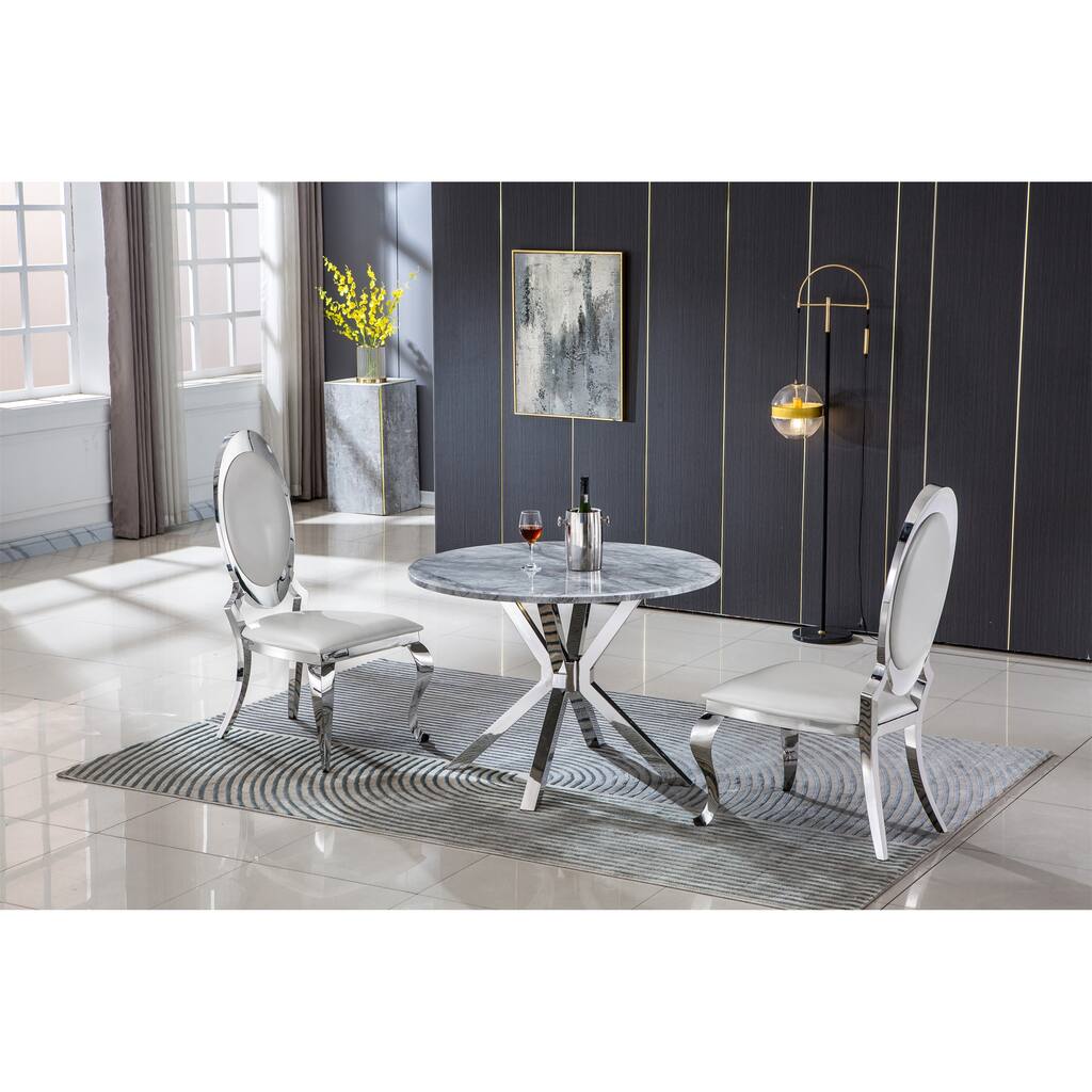 Dining Table Round Marble Table Living Room Table Not Including Chairs