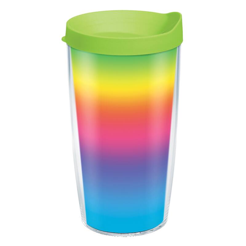 Tervis Rainbow Flavor Ombre Made in USA Double Walled Insulated Travel Tumbler, Classic - 16oz