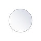 preview thumbnail 76 of 186, Carson Carrington Labbemala Metal Frame Round Mirror