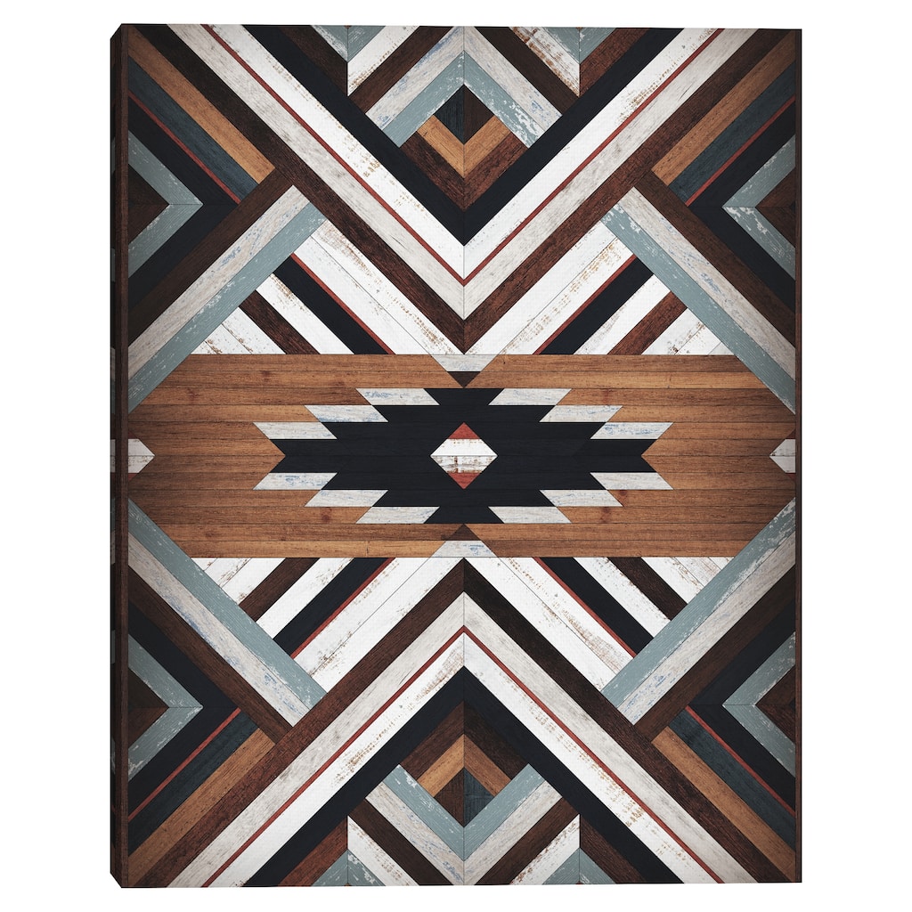 Tribal Wood Pattern by Belle Maison Canvas Art Print