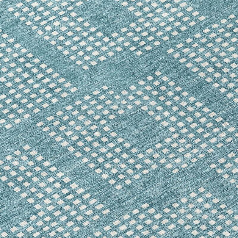 Machine Washable Indoor/ Outdoor Chantille Houndstooth Modern Rug