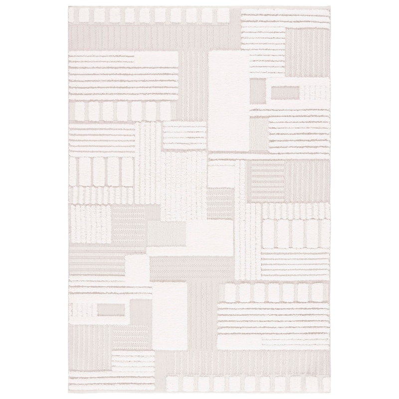 SAFAVIEH Trends Wilda Geometric Rug - 5'3" x 7'6" - Beige/Ivory