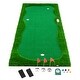 preview thumbnail 5 of 18, Green Golf Putting, Golf Training Mat with High-quality Turf, 3 Holes, 3 Flags and Cups for Indoor & Outdoor 12X5FT
