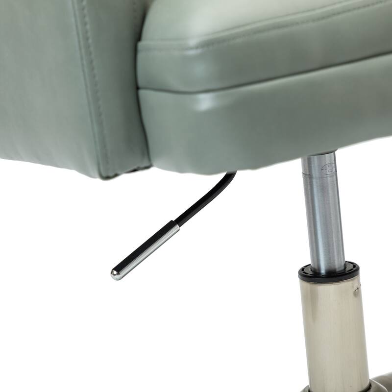 Lorenz Modern Vegan Leather Height-adjustable Office Chair with 5 Wheels by HULALA HOME