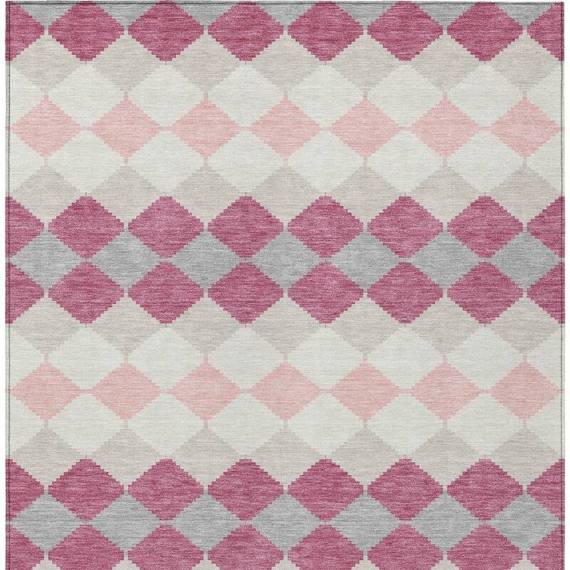 HomeRoots Geometric Transitional Rectangle Outdoor Rug