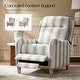 preview thumbnail 5 of 6, HULALA HOME Guillermo Farmhouse Rounded Arm Pushback Recliner with Solid Wood Legs