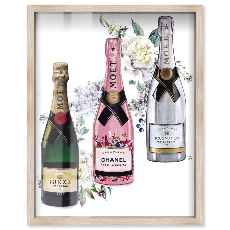 Doll Memories - Champagne Floral Shadowbox by Art Remedy - Natural - 30" x 45"