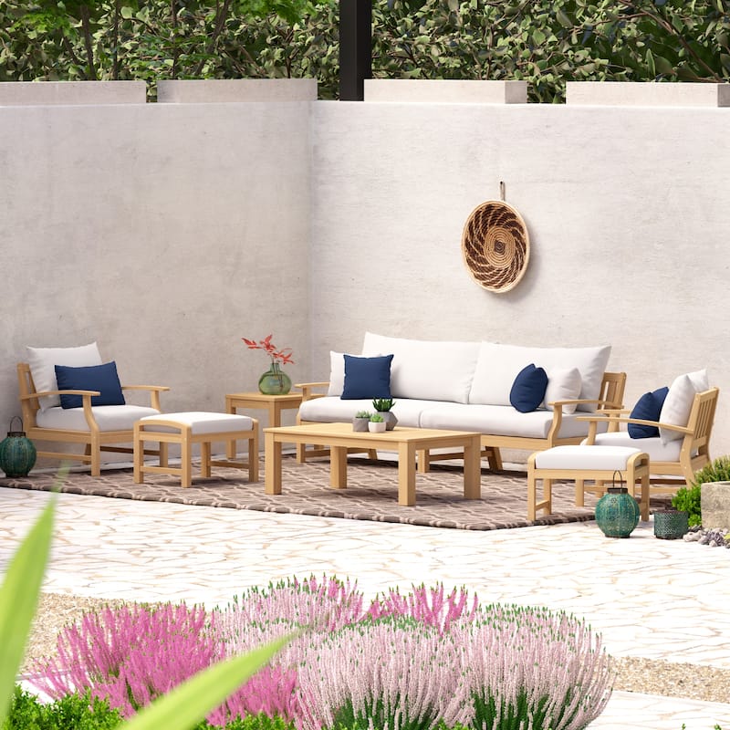 Kooper 8 Piece Sunbrella Outdoor Patio Sofa & Club Chair Set