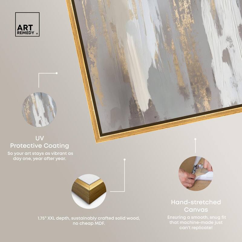Flooding Gold II Canvas by Art Remedy