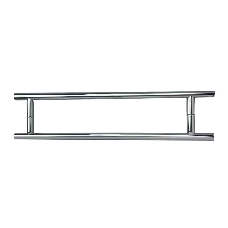 CEL 18" x 18" Stainless Steel Ladder Style Back to Back Pull Handle for Shower Door - Polished Chrome