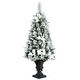 preview thumbnail 9 of 7, Costway 4ft Pre-lit Snowy Christmas Entrance Tree w/ White Berries &