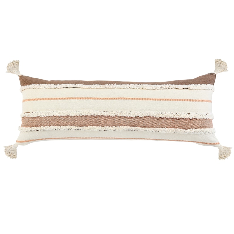 Sevita Sacral Earth Quarry Striped Throw Pillow