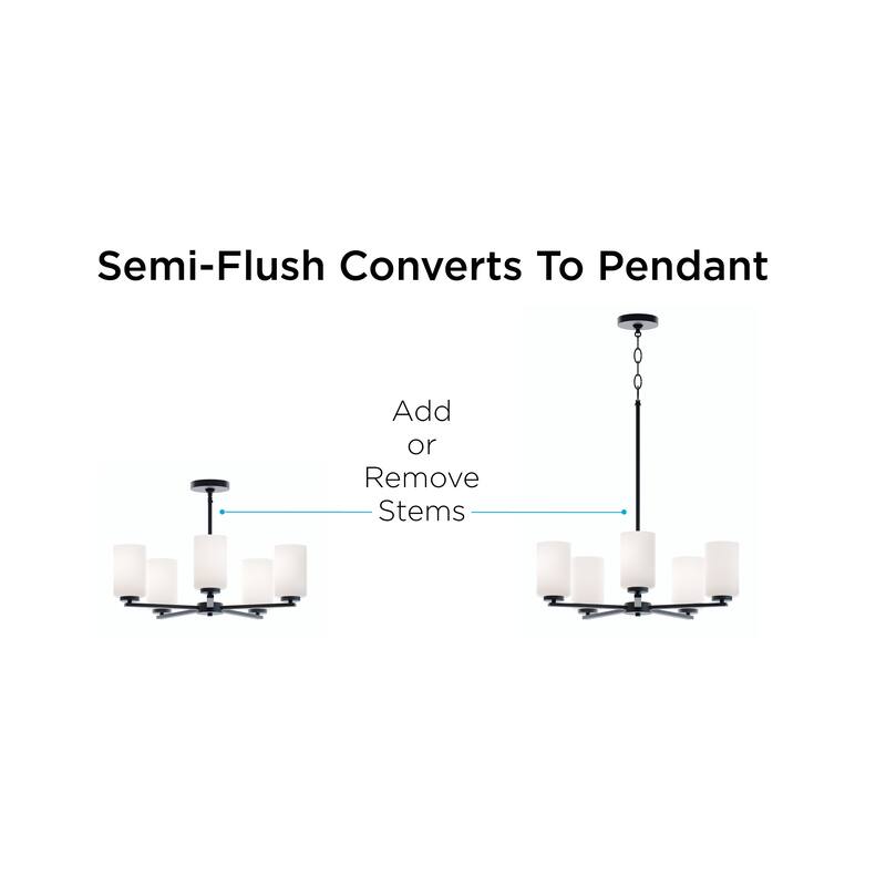 AFX Leo 5-Light Med Base Chandelier