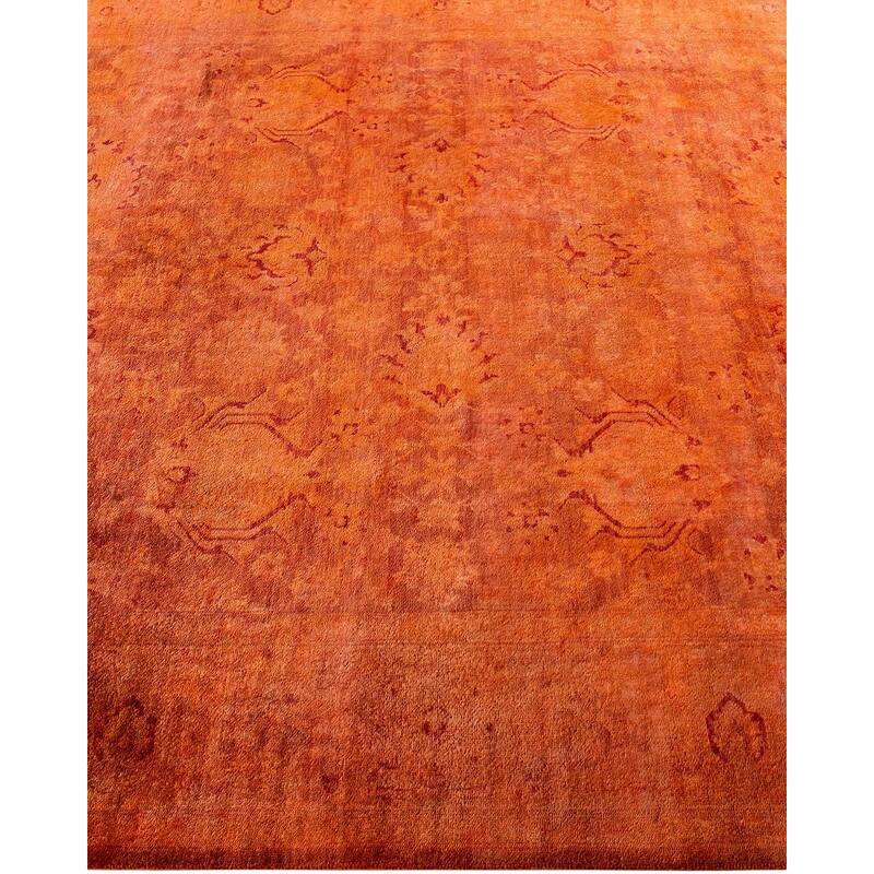 Vibrance, One-of-a-Kind Hand-Knotted Area Rug - Brown, 6' 1" x 9' 4" - 6' 1" x 9' 4"