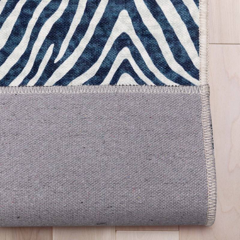 Custom Size Runner Flat-Weave Washable Apollo Zebra Modern Stair Rug