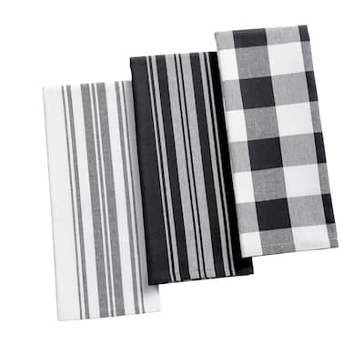 The Gray Barn Emily Gulch Stripe and Check Kitchen Towels (Set of 3)