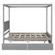 preview thumbnail 8 of 25, Full Canopy Platform Bed with Storage Drawers