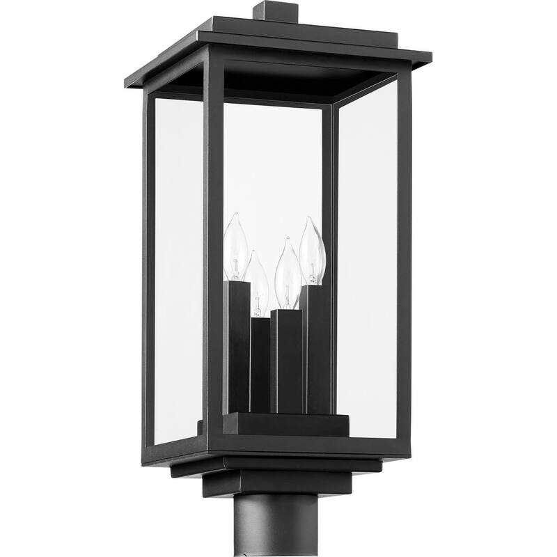 Quorum International 7029-4 Westerly 4 Light 21" Tall Post Light - Textured Black