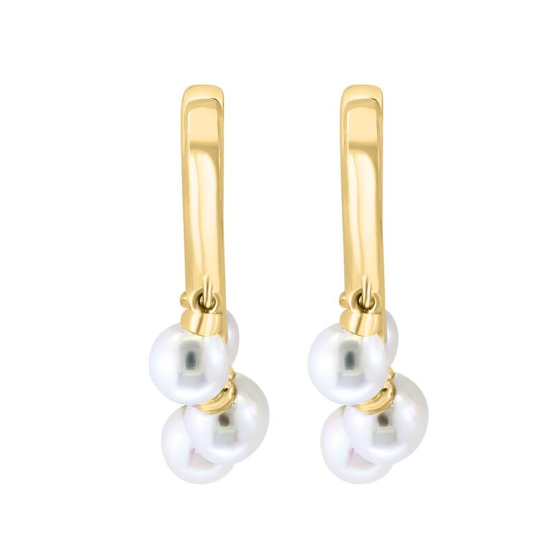 EFFY 14K Yellow Gold and Freshwater Pearl Earrings