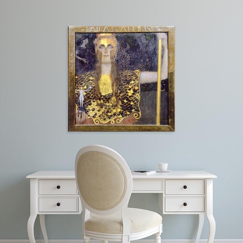 Easy Art Prints Gustav Klimt S Pallas Athena Premium Canvas Art Overstock