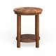 preview thumbnail 2 of 2, The Gray Barn Rosings Park Reclaimed Wood End Table with Shelf
