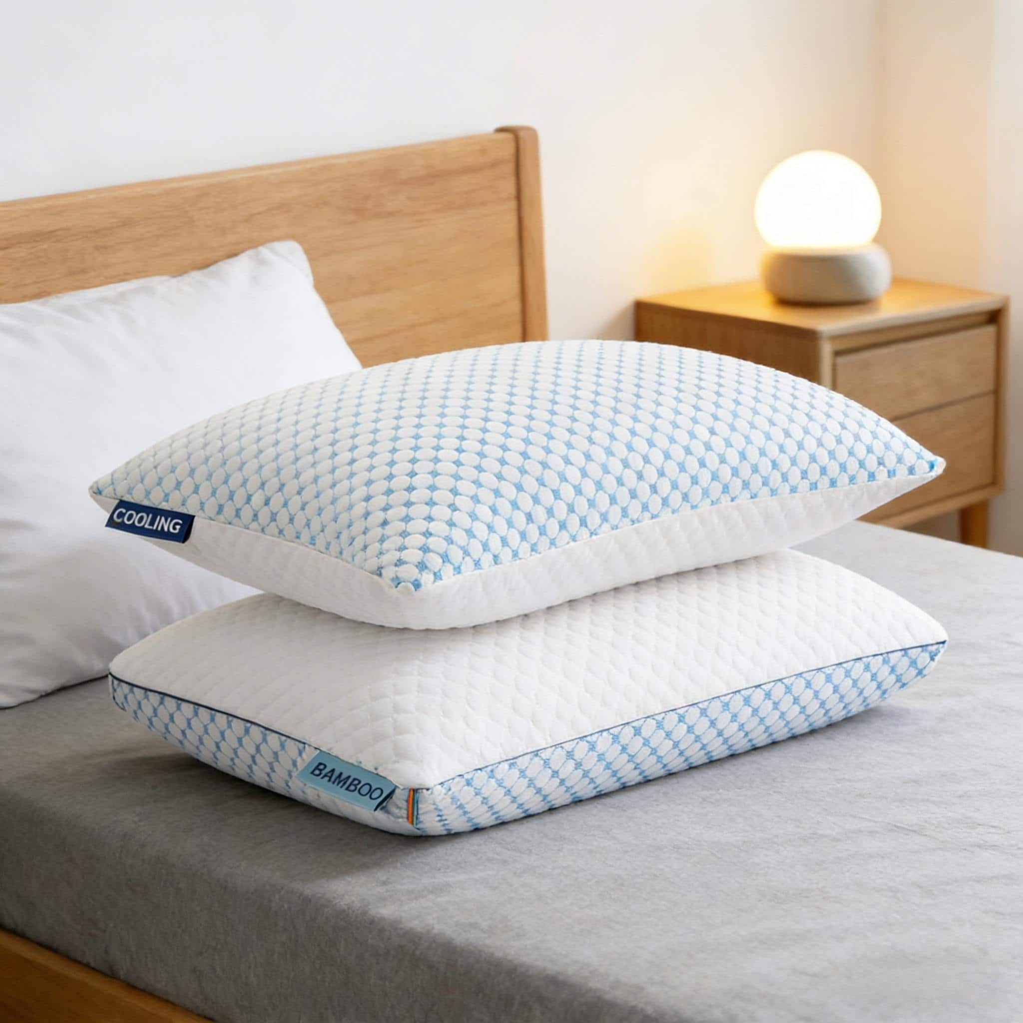 2-Pack Memory Foam Pillow, Cooling & Soft