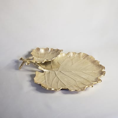 Stainless Steel Gold Leaf chip and dip
